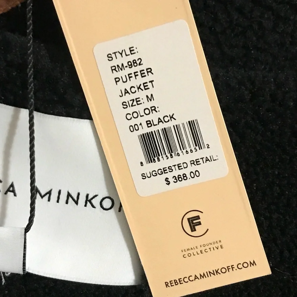 BNWT Rebecca Minkoff Black Puffer Jacket - Picture 11 of 11